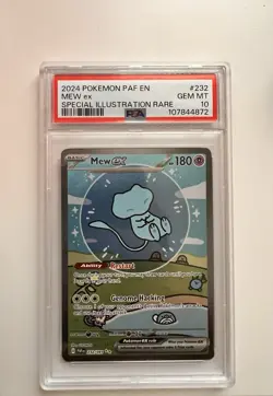 2024 POKEMON PAF EN #232 MEW Ex Special PSA 10 GEM MINT SELTEN! - Image 1