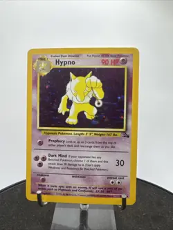 Pokemon TCG Hypno Fossil 8/62 Holo Unlimited Holo Rare - Image 2