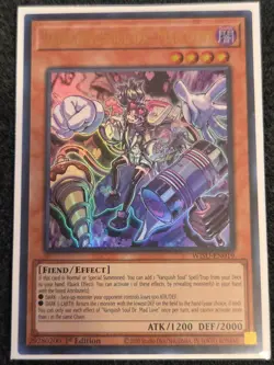 Vanquish Soul Dr. Mad Love WISU-EN019 Ultra Rare 1st Ed NM Yugioh - Image 1
