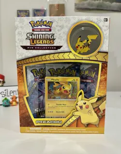 Pokemon Shining Legends Pikachu Pin Collection (ENGLISH) (SEALED) - Image 1