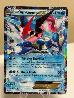 Ash-Greninja EX XY133 XY Holo Illustration Rare Full Art Pokemon - Image 1