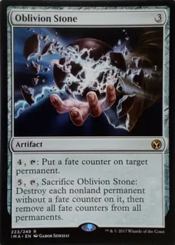 223/249 OBLIVION STONE RARE ICONIC MASTERS MTG CARD - Image 1