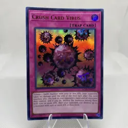 Yugioh Crush Card Virus KC01-EN053 Ultra Rare Near Mint 25TH Kaiba Set - Image 1
