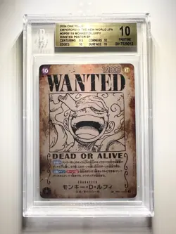 BGS 10 Monkey D. Luff OP05-119 SEC WANTED ALTERNA ONE PIECE Card Japanese 2024 - Image 1