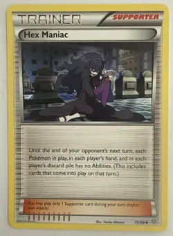 Pokemon TCG Hex Maniac Ancient Origins 75/98 Regular Uncommon trading card NM/M - Image 1