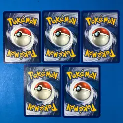 Omanyte 5 Card LOT- Fossil 52/62- Neo Discovery 60/75 Sandstorm Vintage Pokemon - Image 2