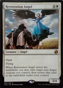 028/249 RESTORATION ANGEL RARE ICONIC MASTERS MTG CARD - Image 1