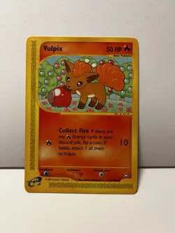 Pokemon TCG Vulpix 116/147 Aquapolis Regular Card 2002 Edition - Image 1