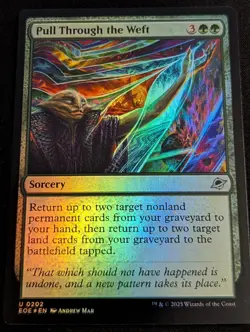 MTG - Pull Through the Weft FOIL - Edge of Eternities - Pack Fresh!! - Image 1