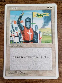 MTG Crusade LP/MP+ ⭐4th (Fourth) Edition⭐ ⭐10 REAL HQ PICS!⭐ 1995 Magic Crusades - Image 1