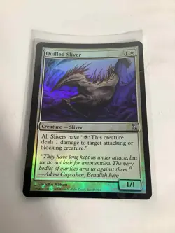 MTG Magic The Gathering Quilled Sliver Time Spiral 37/301 Uncommon Foil M/NM - Image 1