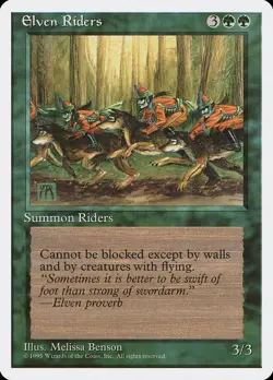 MTG - Elven Riders - Fourth Edition - X1 - (NM) - - Image 1