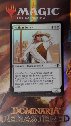 MTG DMR: Vigilant Sentry (Creature) Dominaria Remastered Foil 033/261 - Image 1