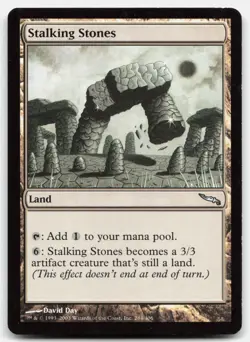 MTG Stalking Stones U Mirrodin 284 LP - Image 1