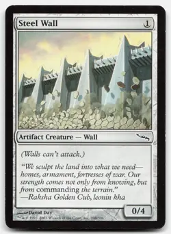 MTG Steel Wall C Mirrodin 248 LP - Image 1