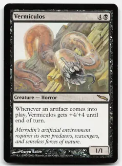 MTG Vermiculos R Mirrodin 80 LP - Image 1