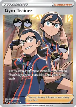 Gym Trainer - 191/195 - Silver Tempest - NM - Pokemon - Read Desc. - Image 1
