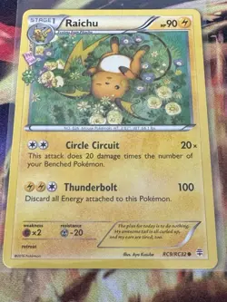 Raichu RC9/RC32 XY: Generations Radiant Collection Pokemon-NEAR MINT - Image 1