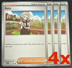4x Katy 177/198 x4 Scarlet & Violet Pokemon TCG Playset - Image 1