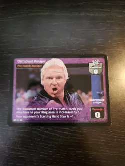 WWE / WWF TCG Raw Deal Old School Manager Tournament Prize Kit Card - Image 1