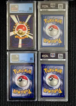 Lot of 4 Graded Pokemon Cards - PSA & CGC - Blastoise, Lapras, Feraligatr - Image 2