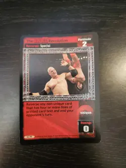 WWE / WWF TCG Raw Deal The RAW DEAL Revolution Reversal Promo Card - Image 1