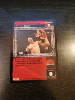 WWE / WWF TCG Raw Deal The RAW DEAL Revolution Reversal Promo Card - Image 1