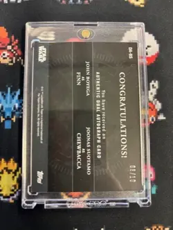 Topps Star Wars Masterwork Dual Autograph Card Boyega/Suotamo DA-BS /10 TCGR - Image 2