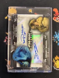 Topps Star Wars Masterworks Dual Autograph Card Williamson/Roy DA-WR /5 TCGR - Image 1