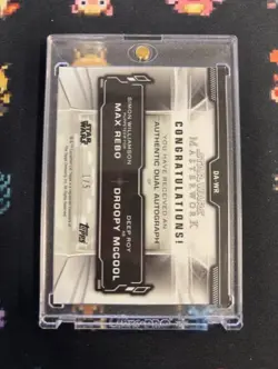 Topps Star Wars Masterworks Dual Autograph Card Williamson/Roy DA-WR /5 TCGR - Image 2
