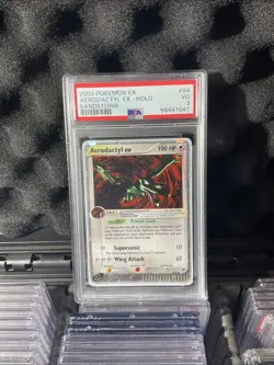 Low POP Pokemon TCG Aerodactyl EX Sandstorm Holo Card 94/100 PSA 3 - Image 3