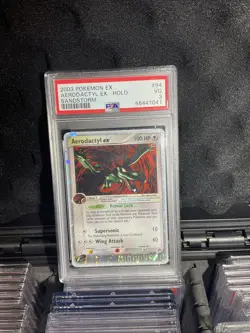 Low POP Pokemon TCG Aerodactyl EX Sandstorm Holo Card 94/100 PSA 3 - Image 5