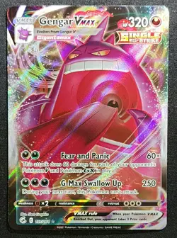 Gengar Vmax 157/264 2021 Fusion Srike Ultra Rare Pokemon Card NM - Image 1