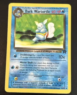 Dark Wartortle 46/82 Team Rocket Pokemon Card Uncommon Unlimited Near Mint NM - Image 1