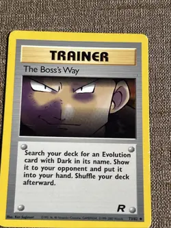 The Boss's Way 73/82 Pokemon Card Team Rocket Lightly Played LP - Image 2