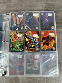 Marvel OverPower CCG Trading Cards Binder Lot Fleer - Image 4