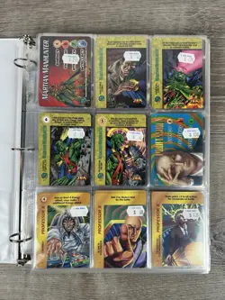 Marvel OverPower CCG Trading Cards Binder Lot Fleer - Image 1
