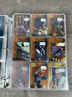 Marvel OverPower CCG Trading Cards Binder Lot Fleer - Image 2