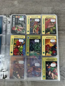 Marvel OverPower CCG Trading Cards Binder Lot Fleer - Image 4