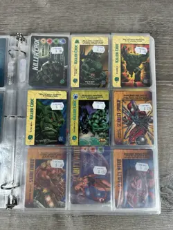 Marvel OverPower CCG Trading Cards Binder Lot Fleer - Image 5