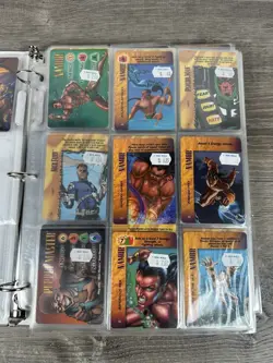 Marvel OverPower CCG Trading Cards Binder Lot Fleer - Image 2