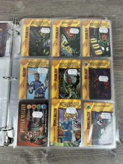 Marvel OverPower CCG Trading Cards Binder Lot Fleer - Image 3