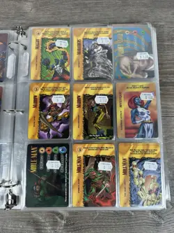 Marvel OverPower CCG Trading Cards Binder Lot Fleer - Image 5