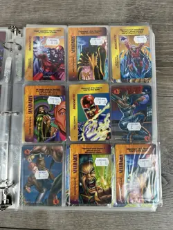 Marvel OverPower CCG Trading Cards Binder Lot Fleer - Image 3