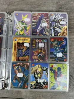 Marvel OverPower CCG Trading Cards Binder Lot Fleer - Image 4