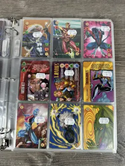 Marvel OverPower CCG Trading Cards Binder Lot Fleer - Image 5