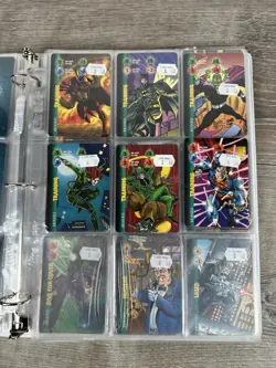 Marvel OverPower CCG Trading Cards Binder Lot Fleer - Image 3