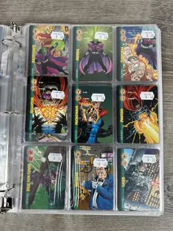Marvel OverPower CCG Trading Cards Binder Lot Fleer - Image 5