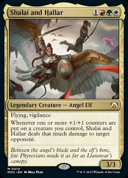 MTG Shalai and Hallar - Foil, Commander: March of the Machine, Lightly Played, E - Image 1