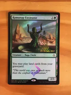 Mtg Hour of Devastation Release Promos Ramunap Excavator FOIL NM/SP - Image 1